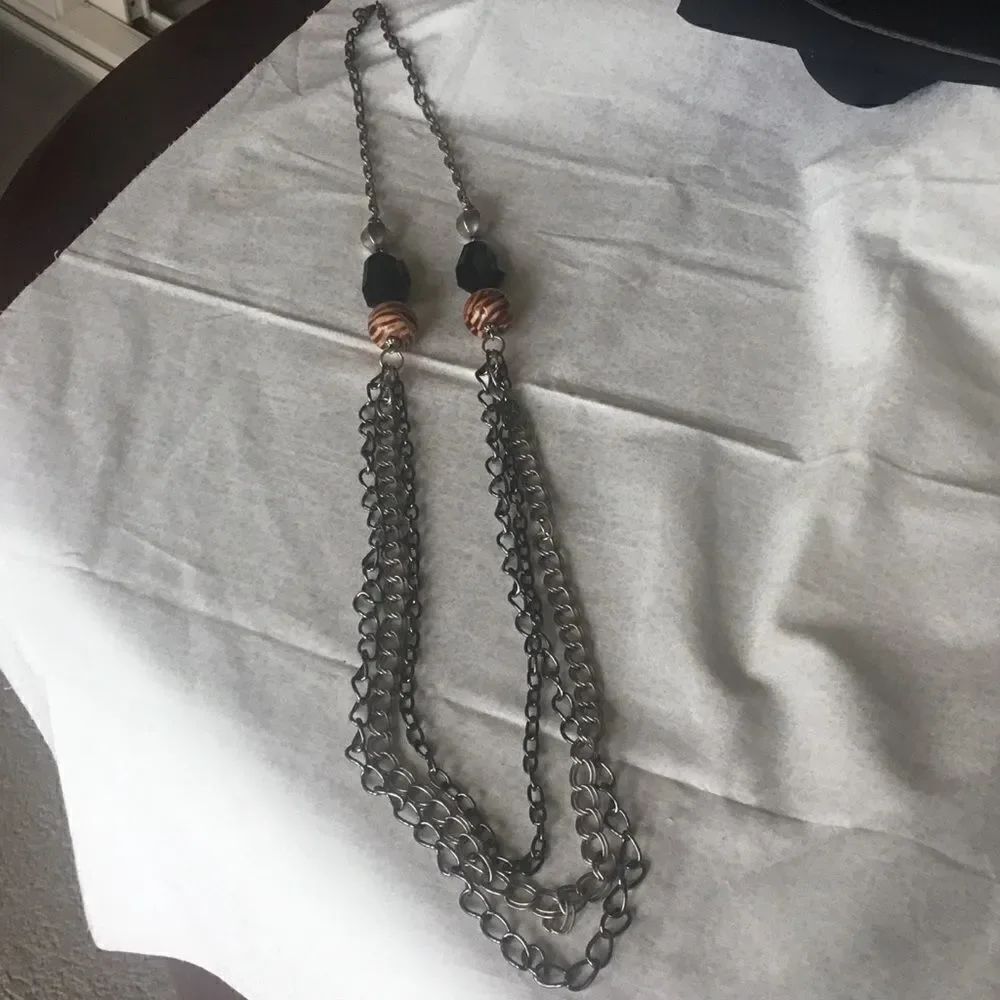 $10ย eaโorโ3/$20.โDoubleโChainโLongโNecklace